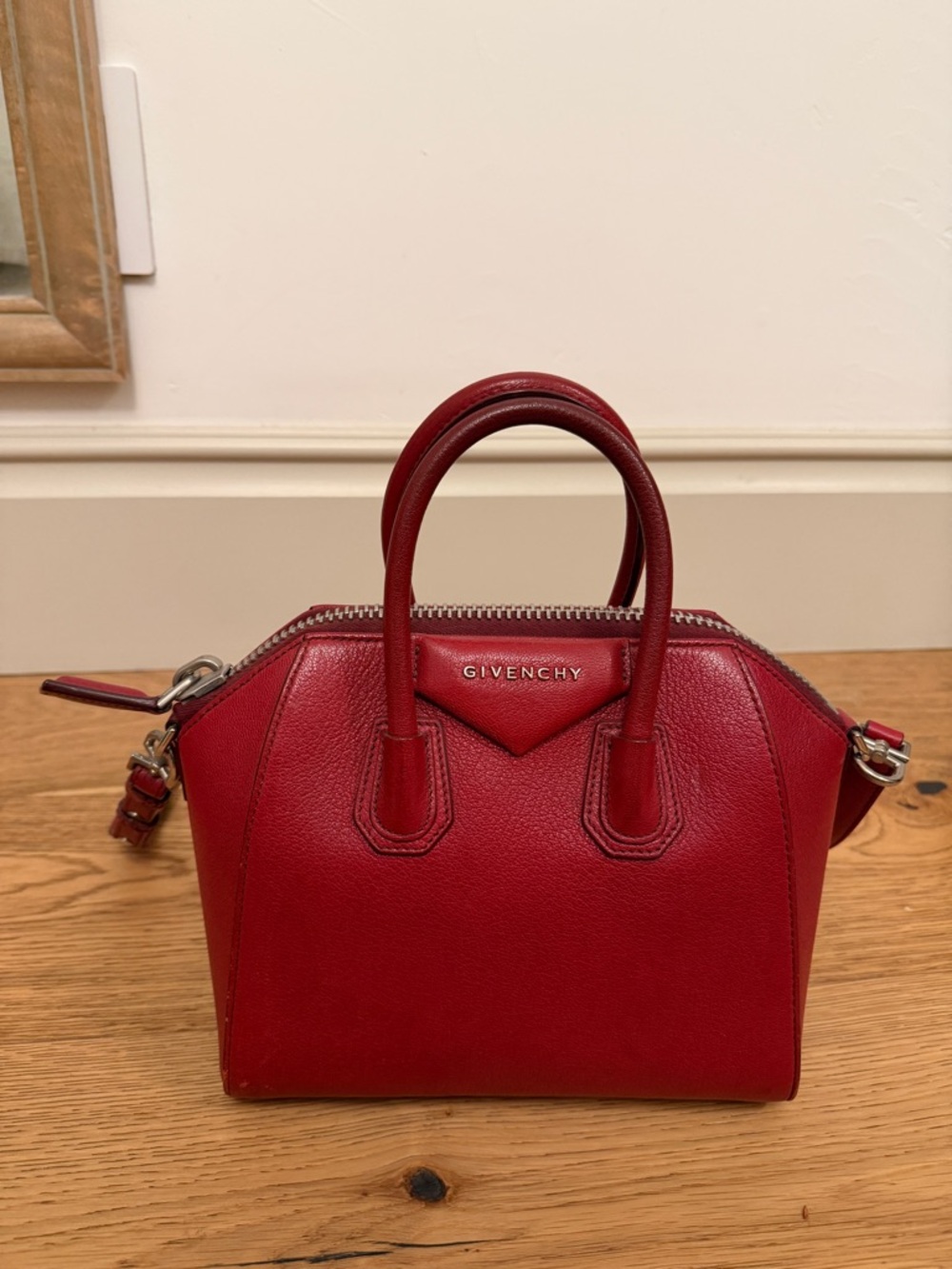 Givenchy Mini Antigona in red